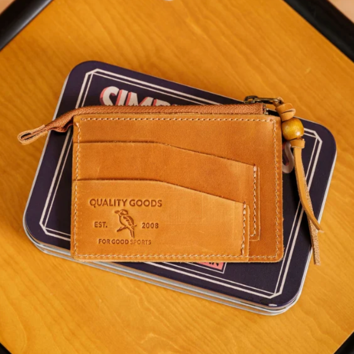 Mr Simple - Alex |  Zip Wallet | Tan