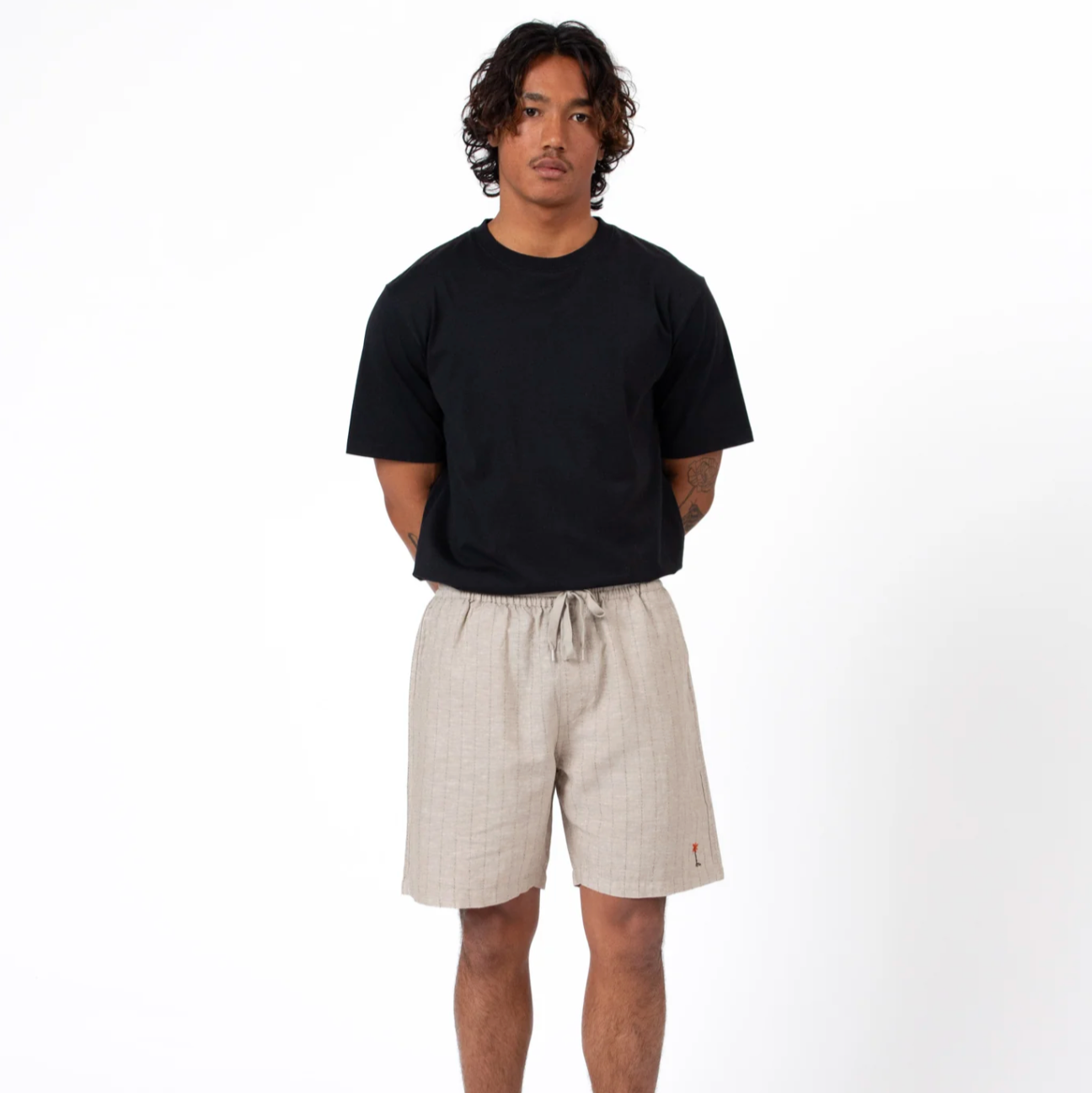 Mr Simple | Burbank Aloha Short | Sand Stripe