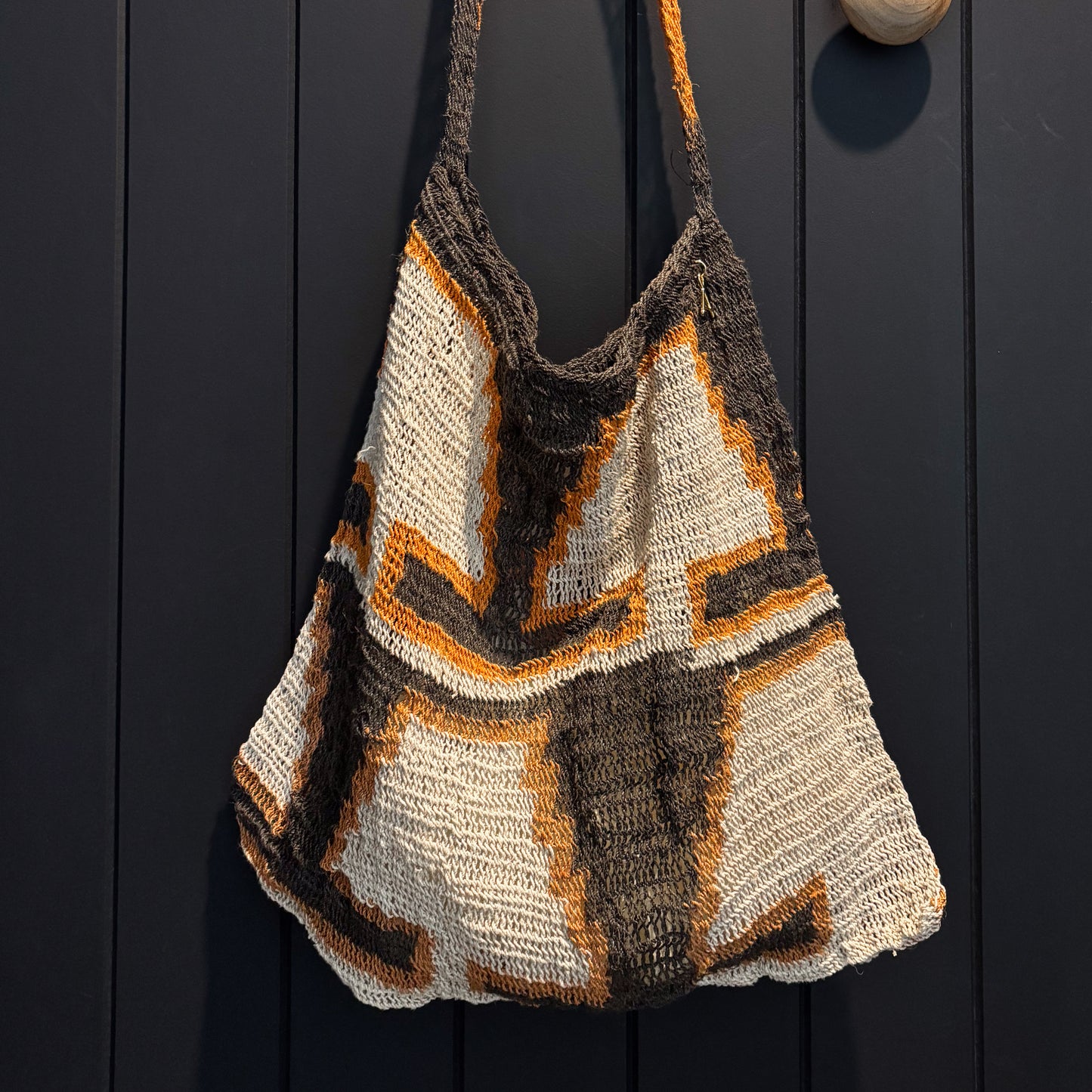 Among Equals | Lina Half Diamond Bilum Tote Bag | 6685 - NASH + BANKS