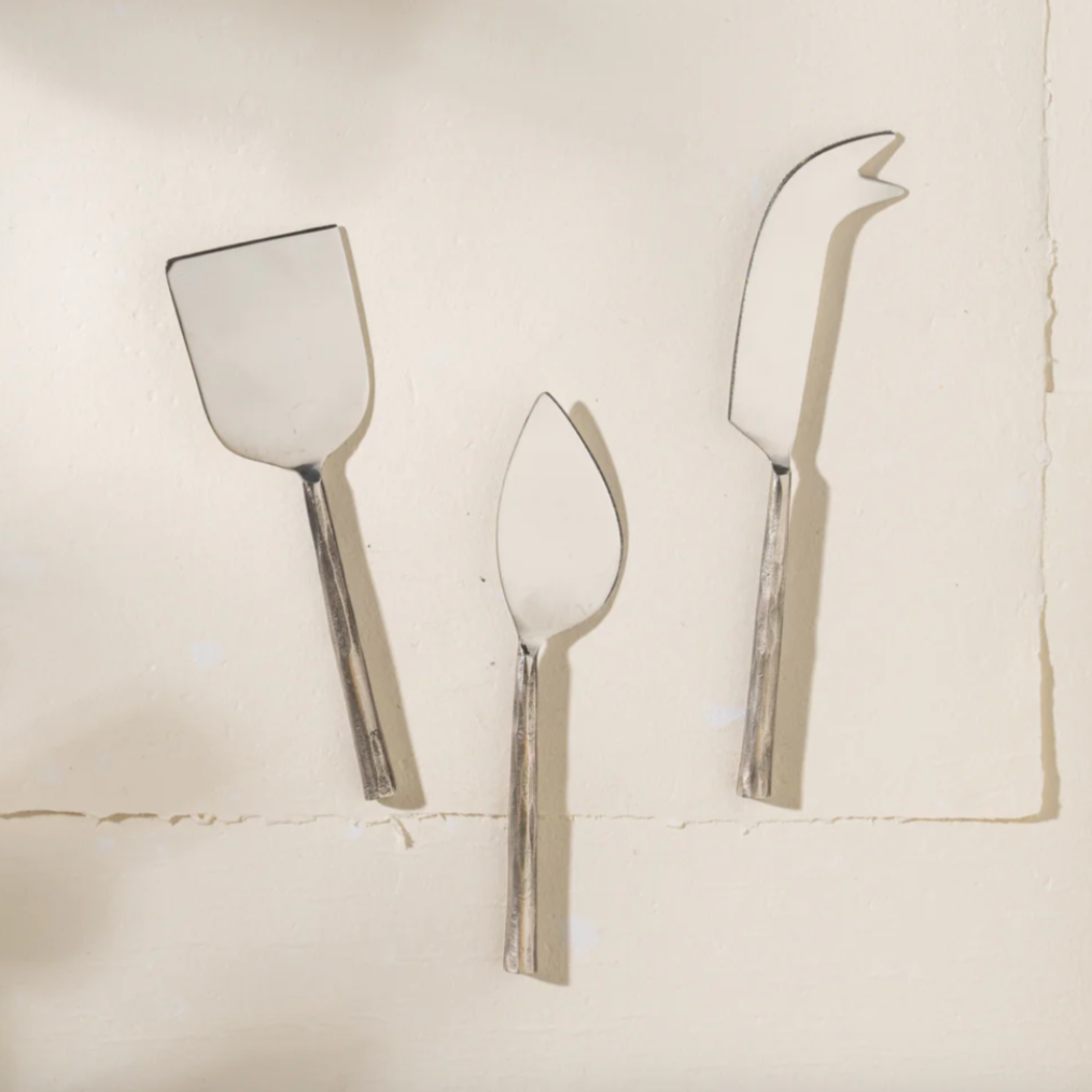 Ayu Cheese Set | Silver - NASH + BANKS