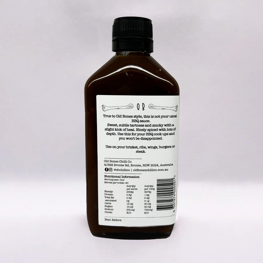 Old Bones Chilli Co | Spiced Chilli BBQ Sauce | 200ml - NASH + BANKS