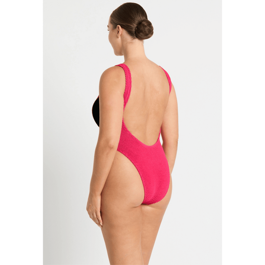 Bond-Eye Swim - Splice Mara One Piece - Raspberry/Black