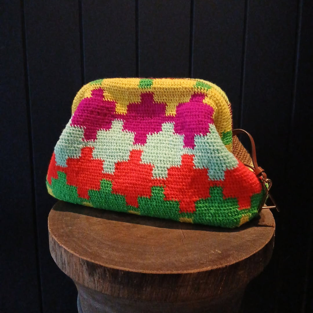 Among Equals | Barbra Mix Mix Bilum Clutch | 3784