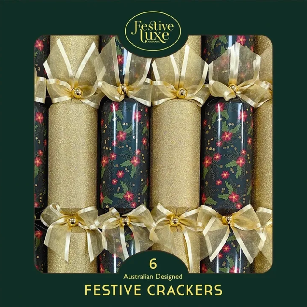 Shimmer Berries - Christmas Crackers 6pk - Plastic-Free