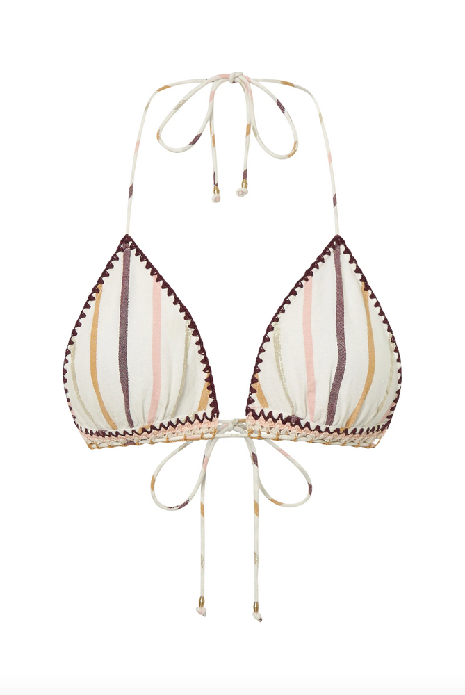 ILIO NEMA - Gelos Casablanca Stripe Bikini Top