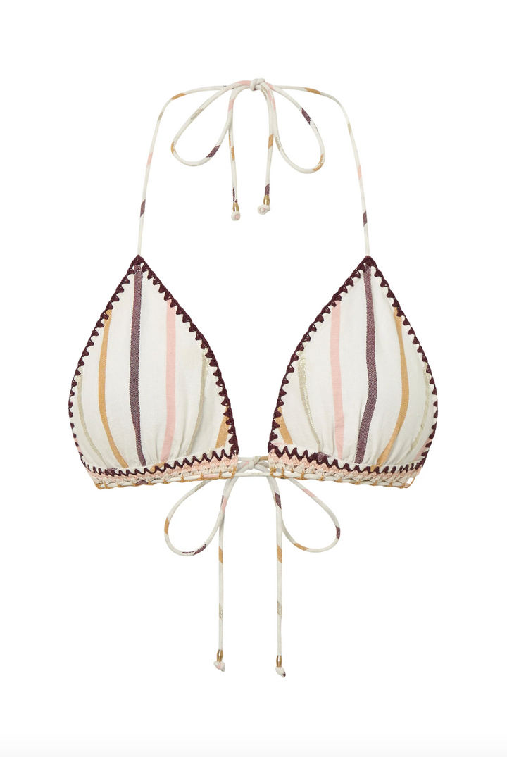 ILIO NEMA - Gelos Casablanca Stripe Bikini Top