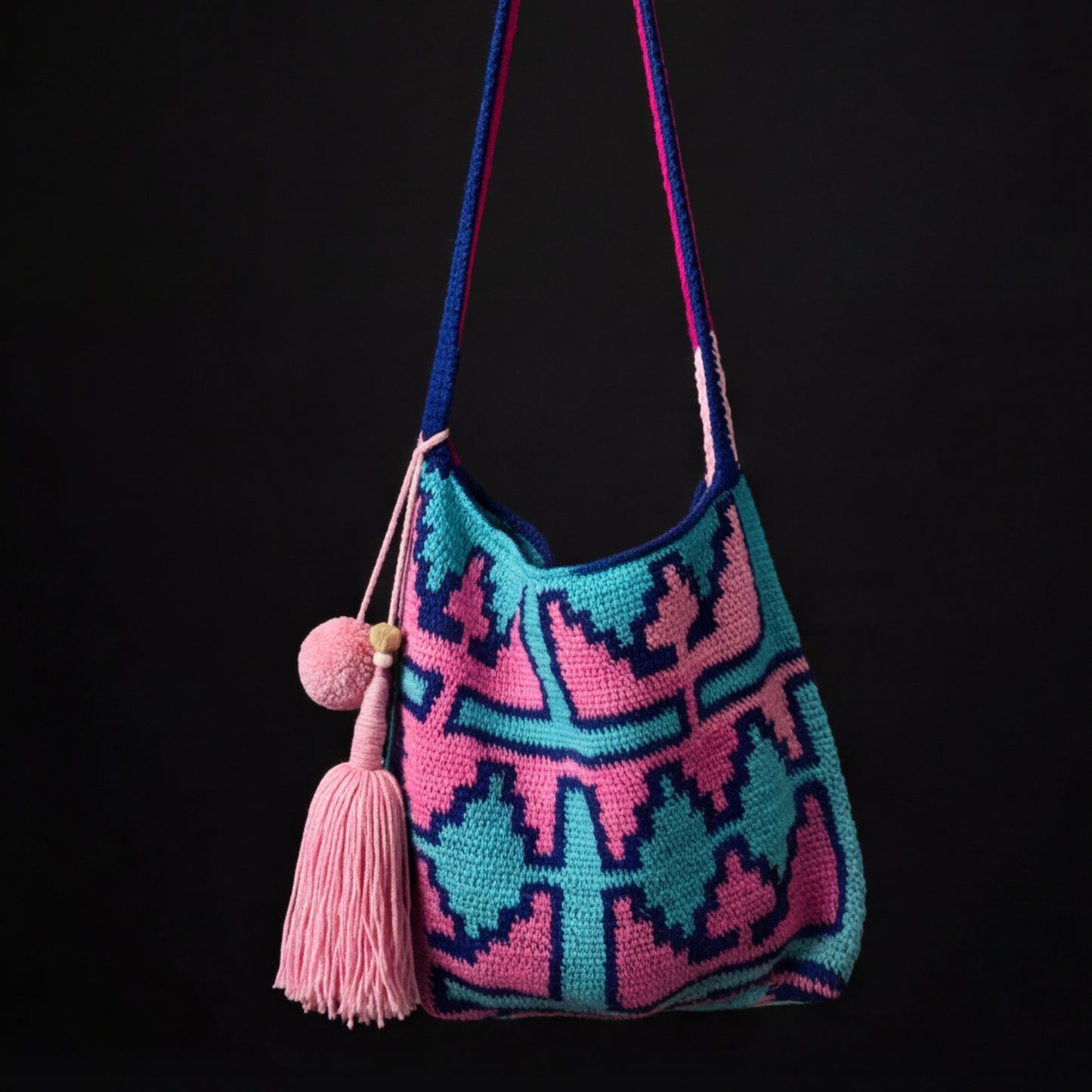 Among Equals | Melele Diamond Bilum Tote Bag | 6188 - NASH + BANKS