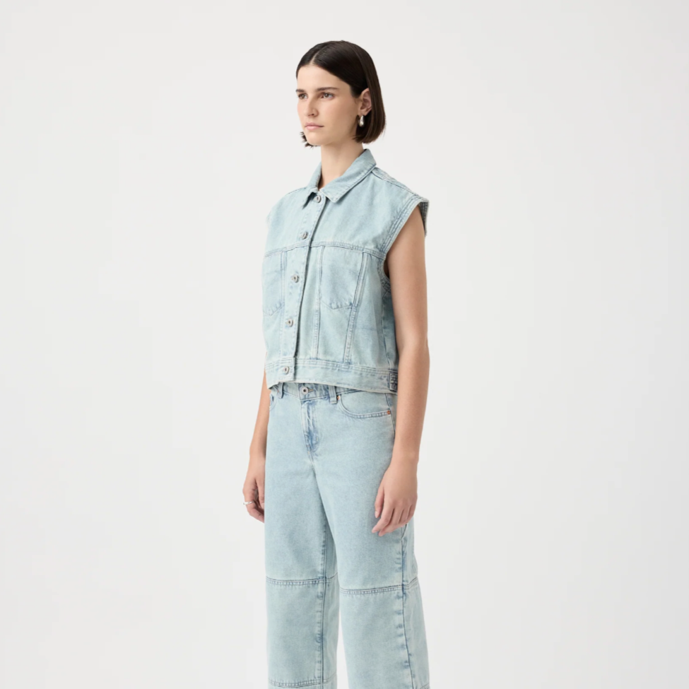 Outland Denim - Blake Cropped Vest | Haze