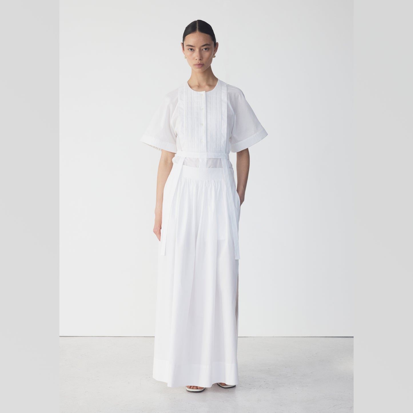 FOEMINA | BRITTANY Skirt | White Poplin - NASH + BANKS