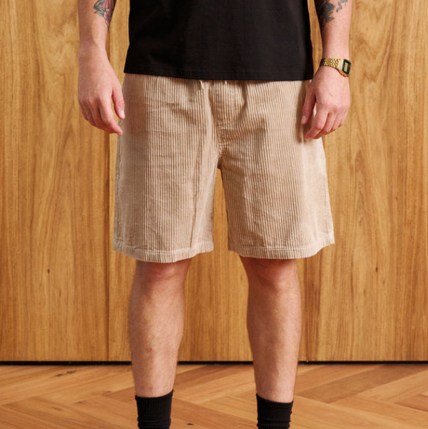 Mr Simple | Burbank Cord Short - NASH + BANKS | Vintage Stone