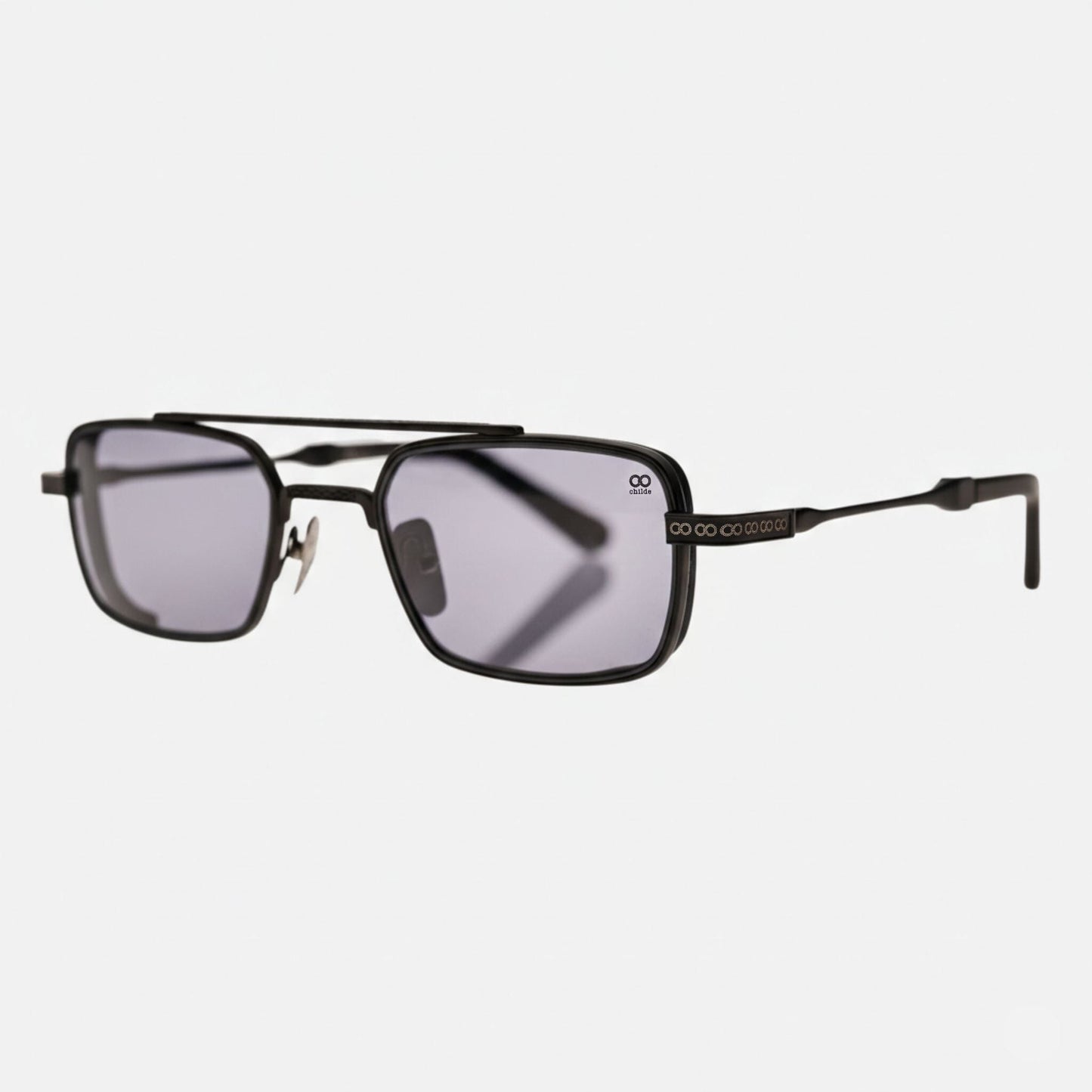 CHILDE Eyewear | CYBER Black | Grey Bio Lens - NASH + BANKS