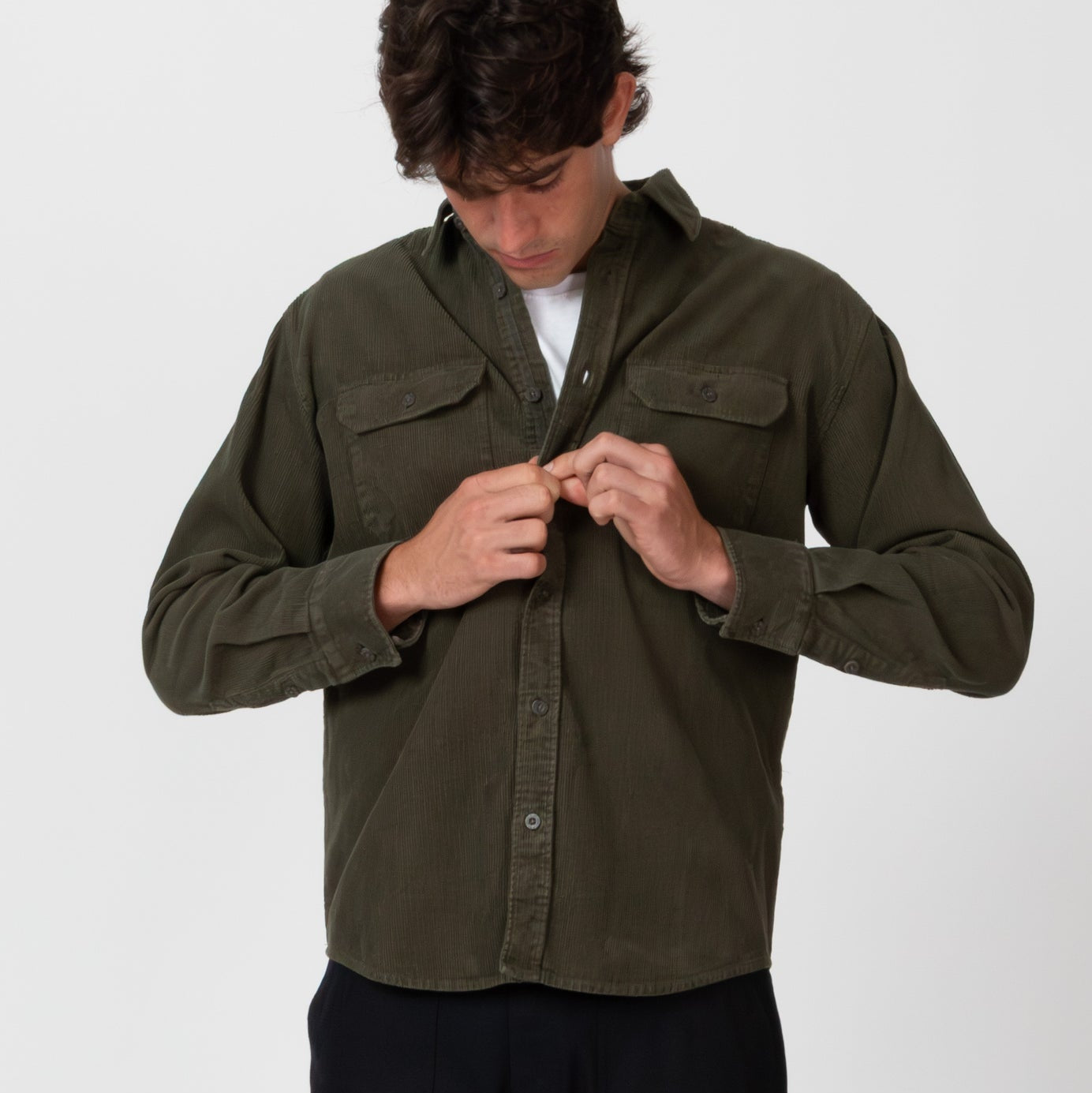 Mr Simple | Sawyer Corduroy Shirt | Fade Army - NASH + BANKS