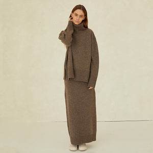 Cloth & Co - The Knit Skirt | Ashwood - Buy luxury knitwear at Nash + Banks online