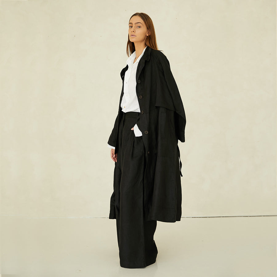 Cloth & Co - The Trench | Black - Buy Australian fashion online at Nash + Banks.
