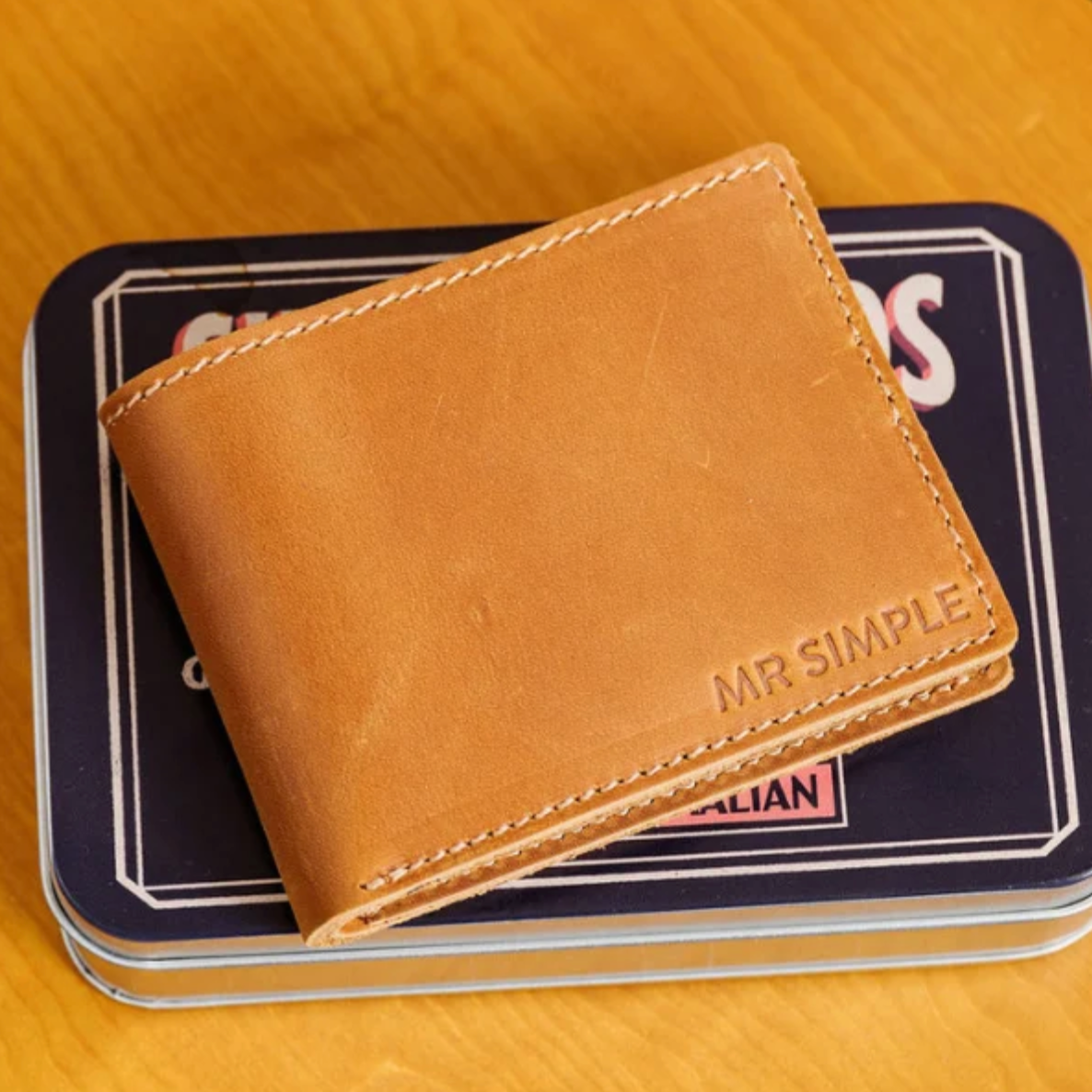 Mr Simple - CONRAD Bifolding Wallet - Tan