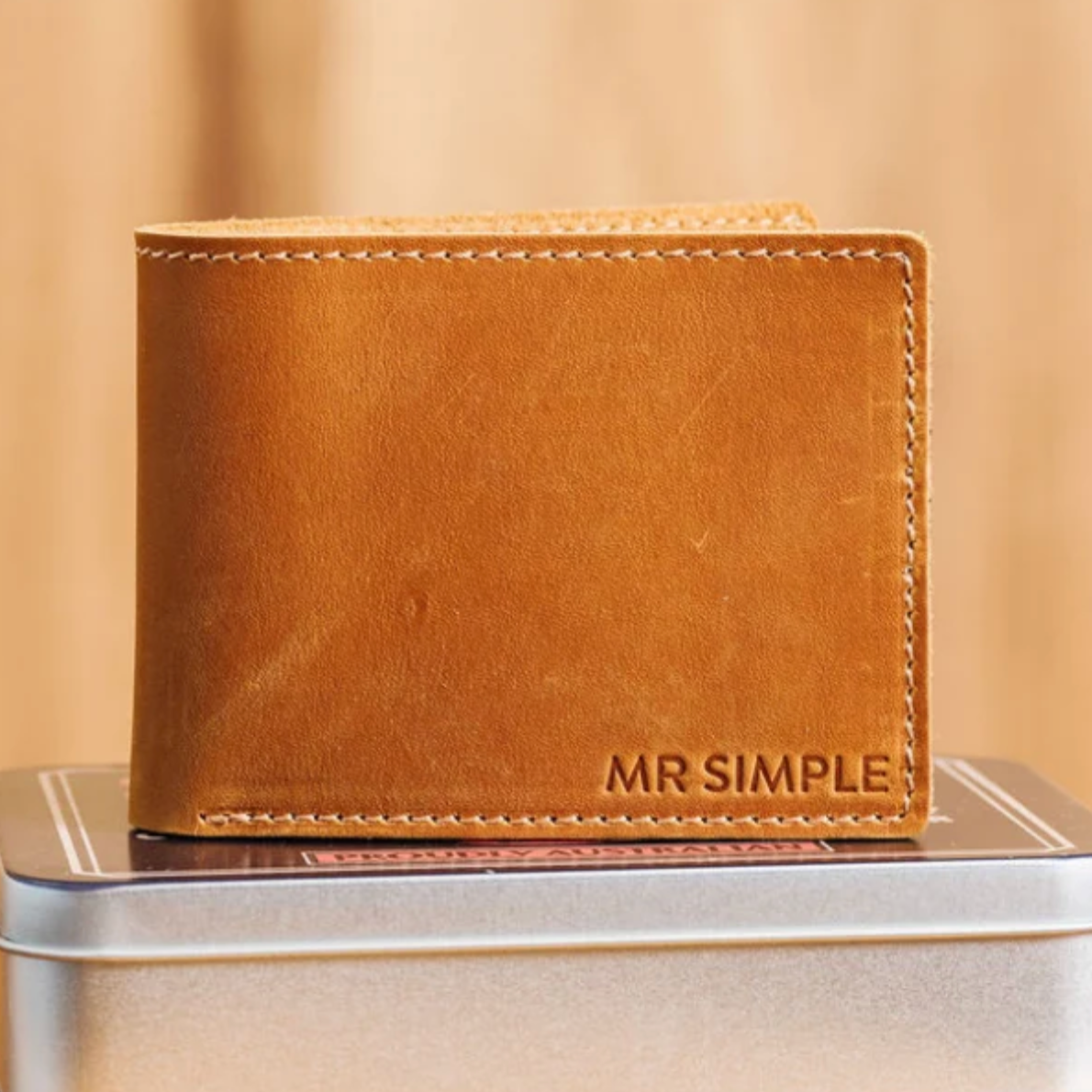 Mr Simple - CONRAD Bifolding Wallet - Tan