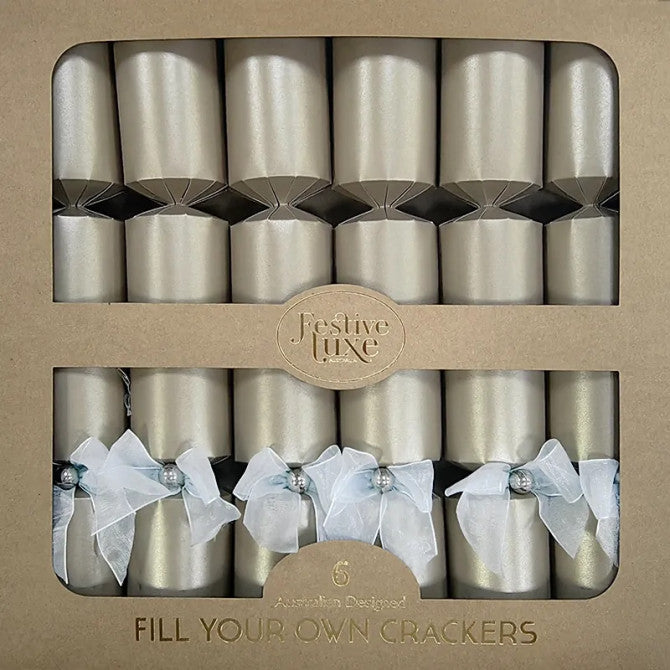 Fill Your Own Christmas Crackers | Champagne 6pk - Plastic-Free - NASH+BANKS