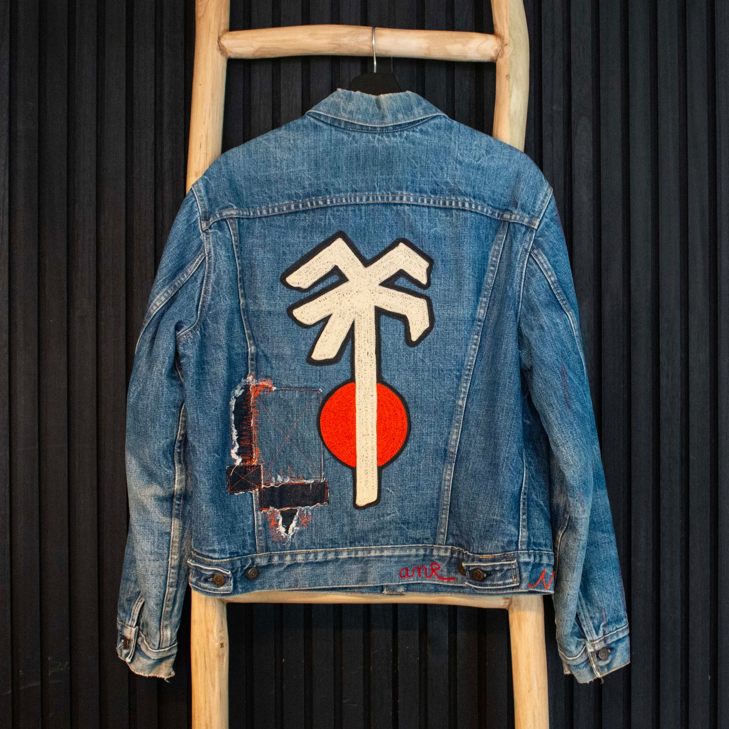amR x N+B | Crimson Dusk Palm | 70's Levis Lined Vintage Jacket - NASH + BANKS