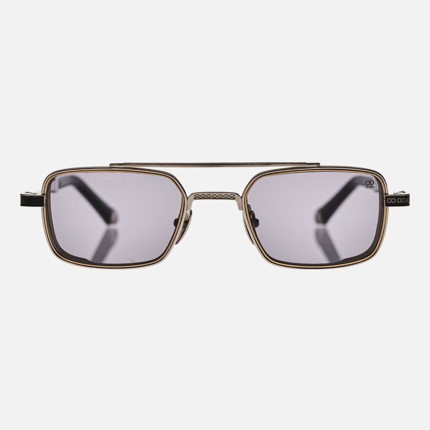 CHILDE Eyewear | CYBER Silver | Grey Bio Lens - NASH + BANKS