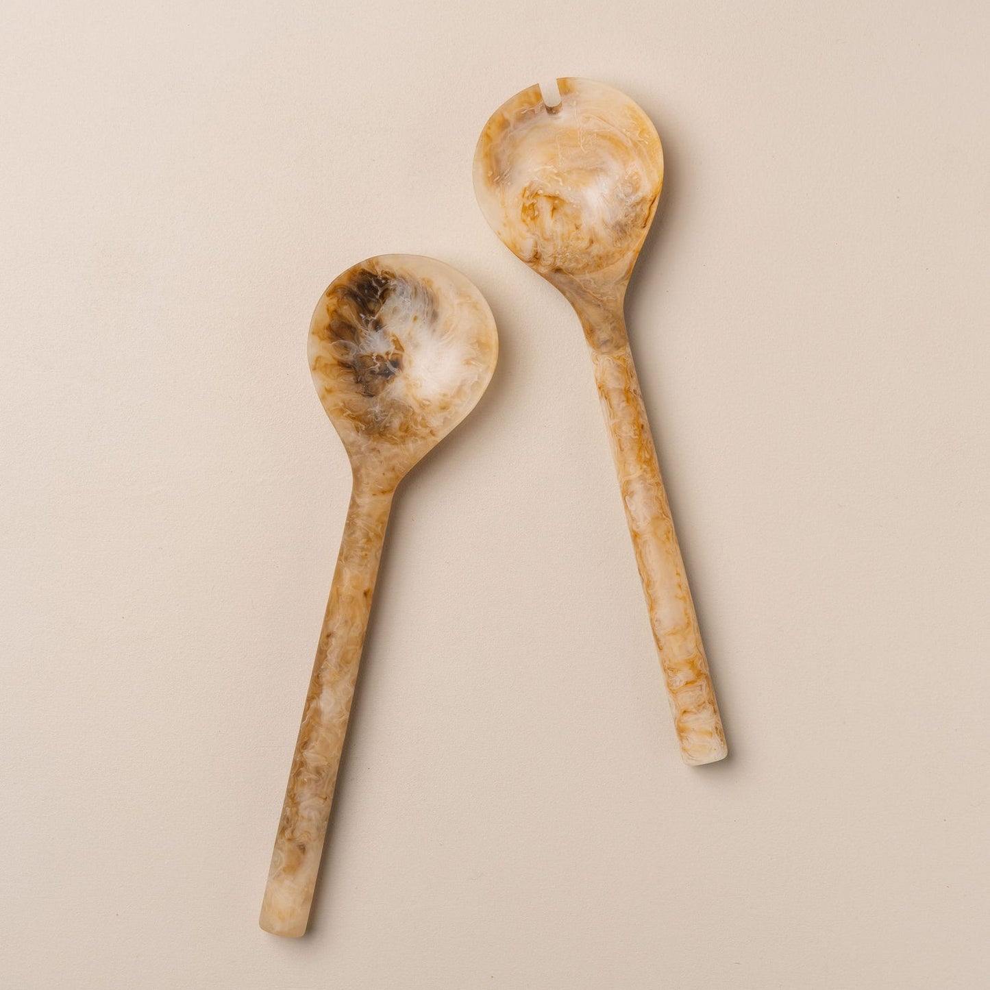 SAARDÉ | Flow Resin Salad Servers - NASH + BANKS | Iced Coffee