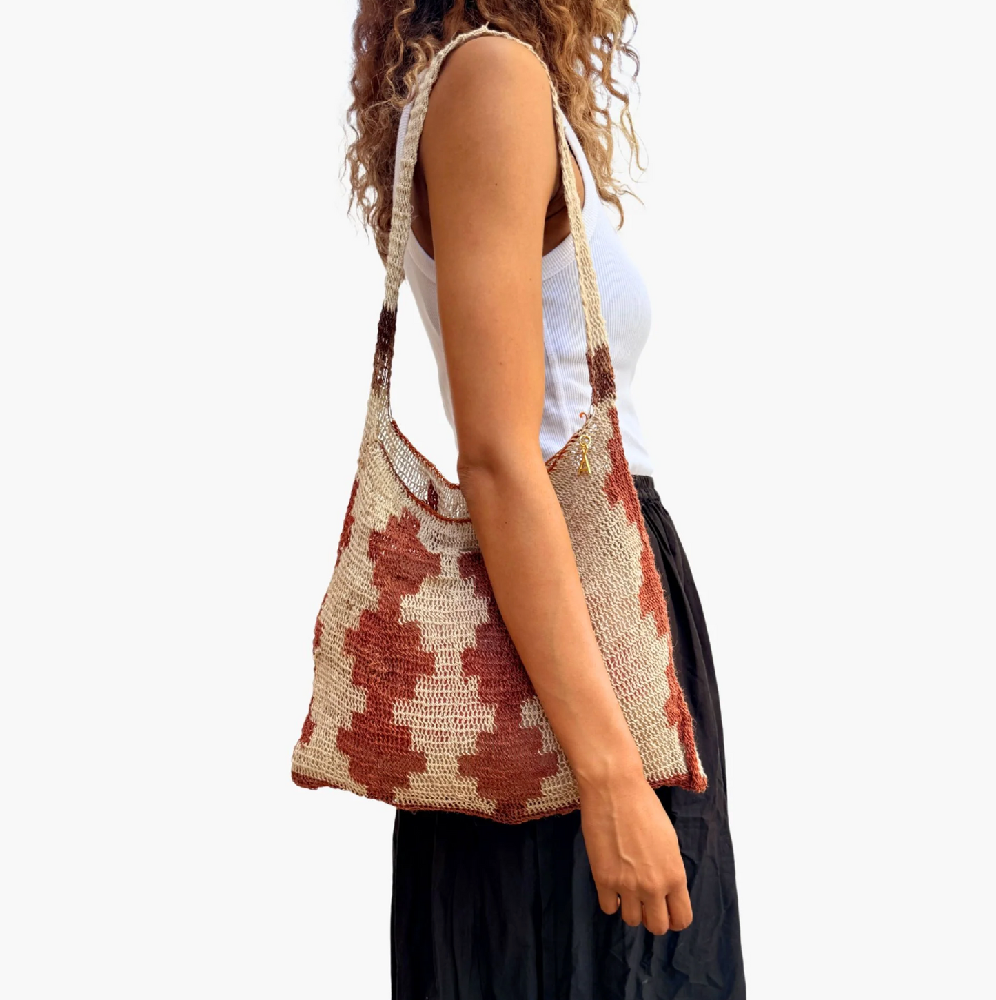 Among Equals | Lina Diamond Bilum Tote Bag | 6253 - NASH + BANKS