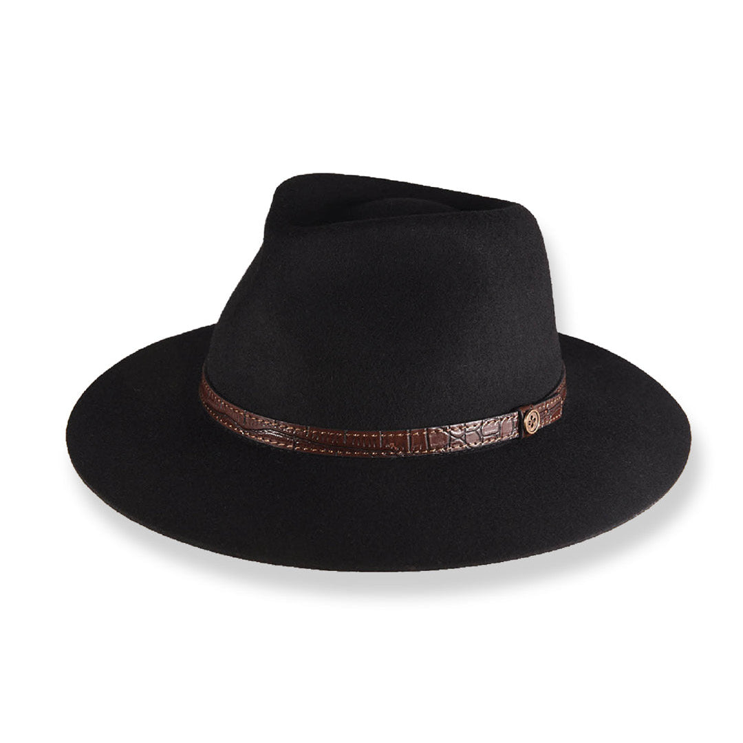 FallenBROKENstreet | The Dingo Felt Hat | Black - NASH + BANKS