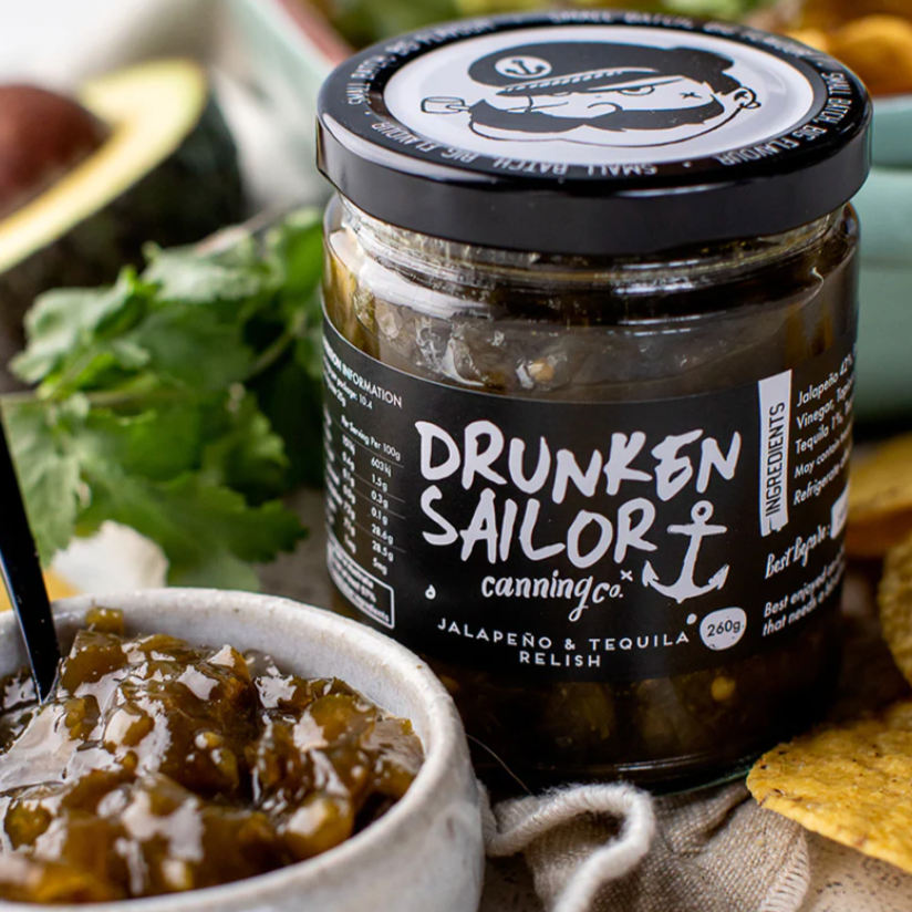 Drunken Sailor Canning Co -Jalapeno & Tequila Relish