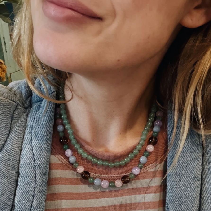 Easy Stacker Necklace - Carnelian