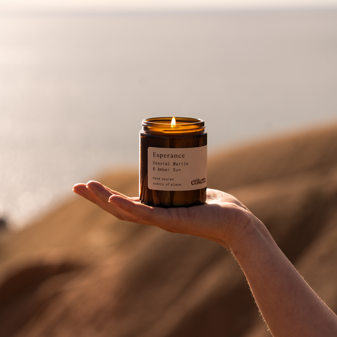 Etikette | Esperance // Coastal Wattle & Amber Sun | Soy Candle - NASH+BANKS