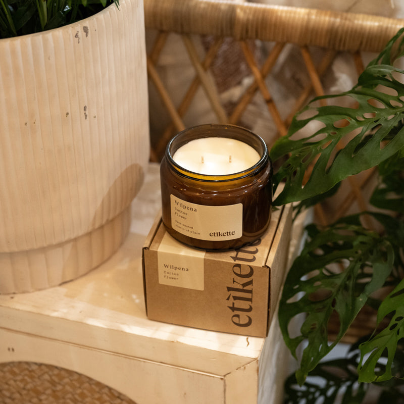 Etikette | Wilpena // Cactus Flower | Candle - NASH + BANKS | Double Wick