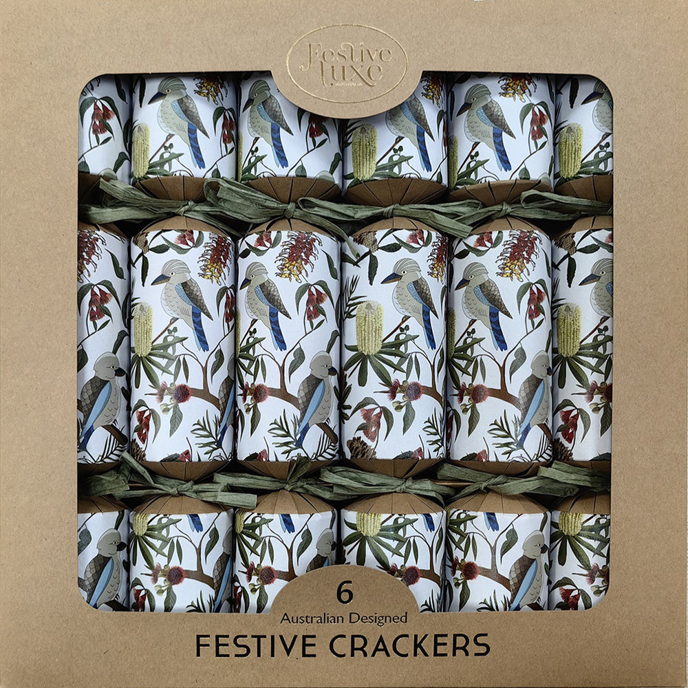 Laugh Out Loud - Kraft Christmas Crackers 6pk - NASH + BANKS