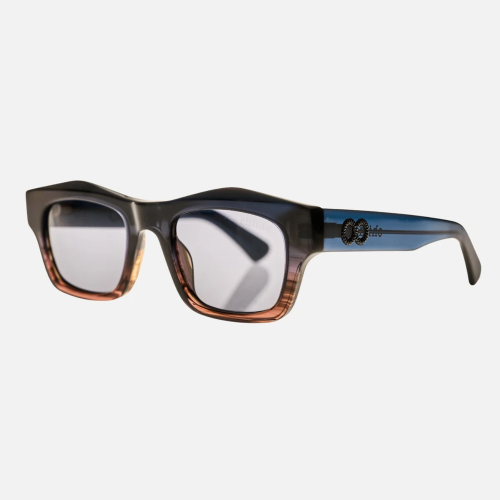 FOLSOM Sunset Blue Gradient | Grey Bio Lens - NASH + BANKS