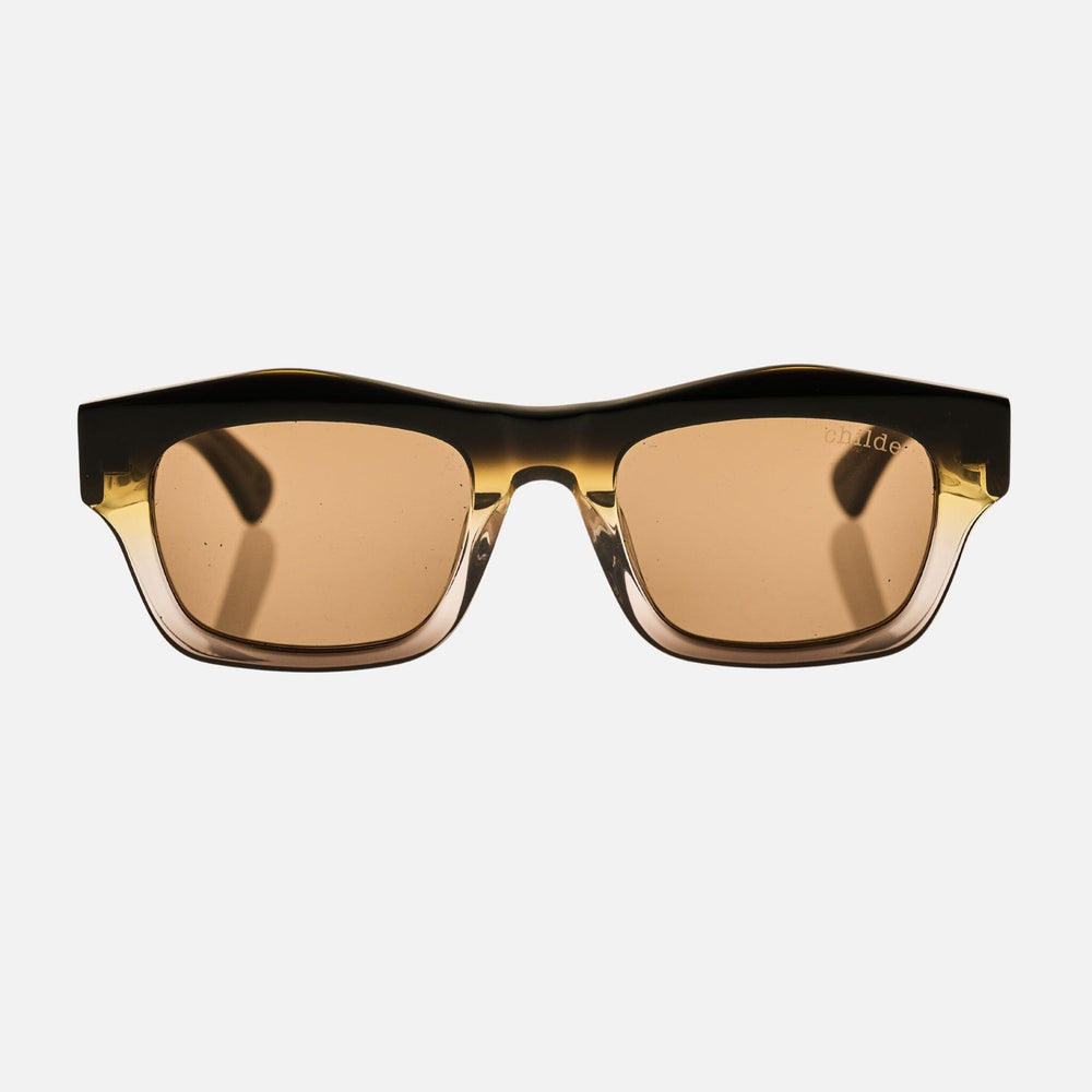 CHILDE Eyewear | FOLSOM Bio-Acetate Black Yellow Fade | Amber Bio Lens - NASH + BANKS