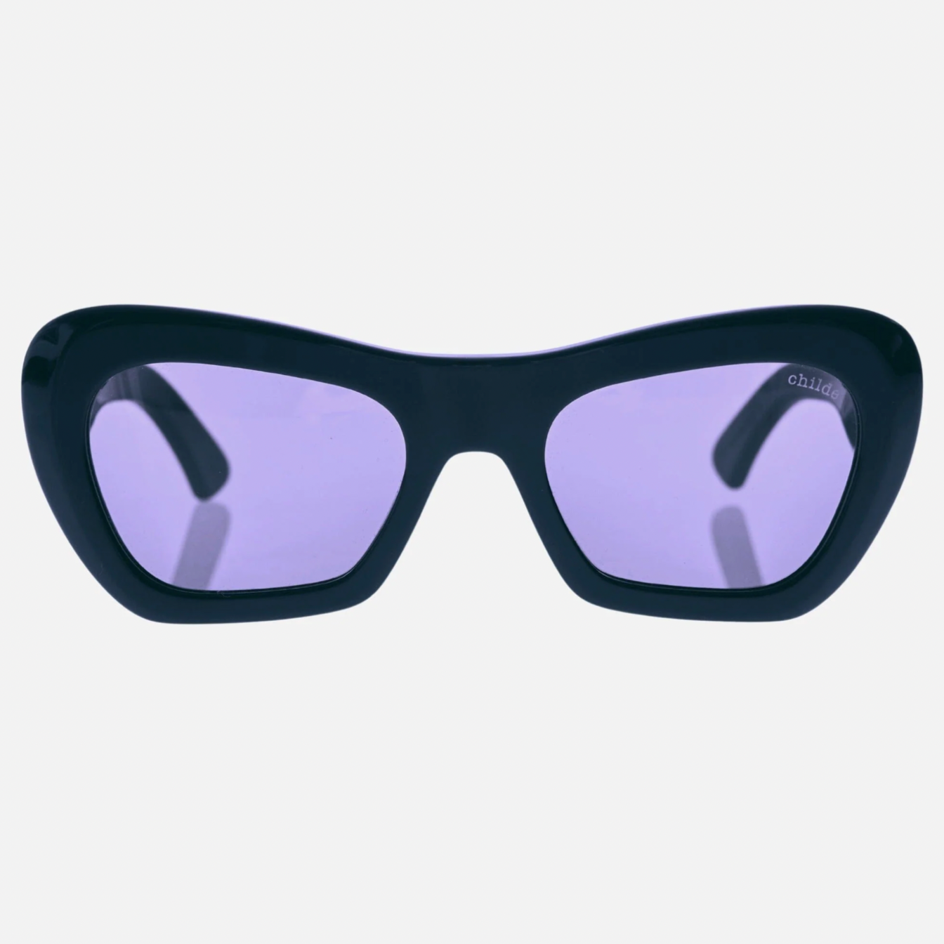 CHILDE Eyewear | FARFALLE Gloss Black | Purple Bio Lens