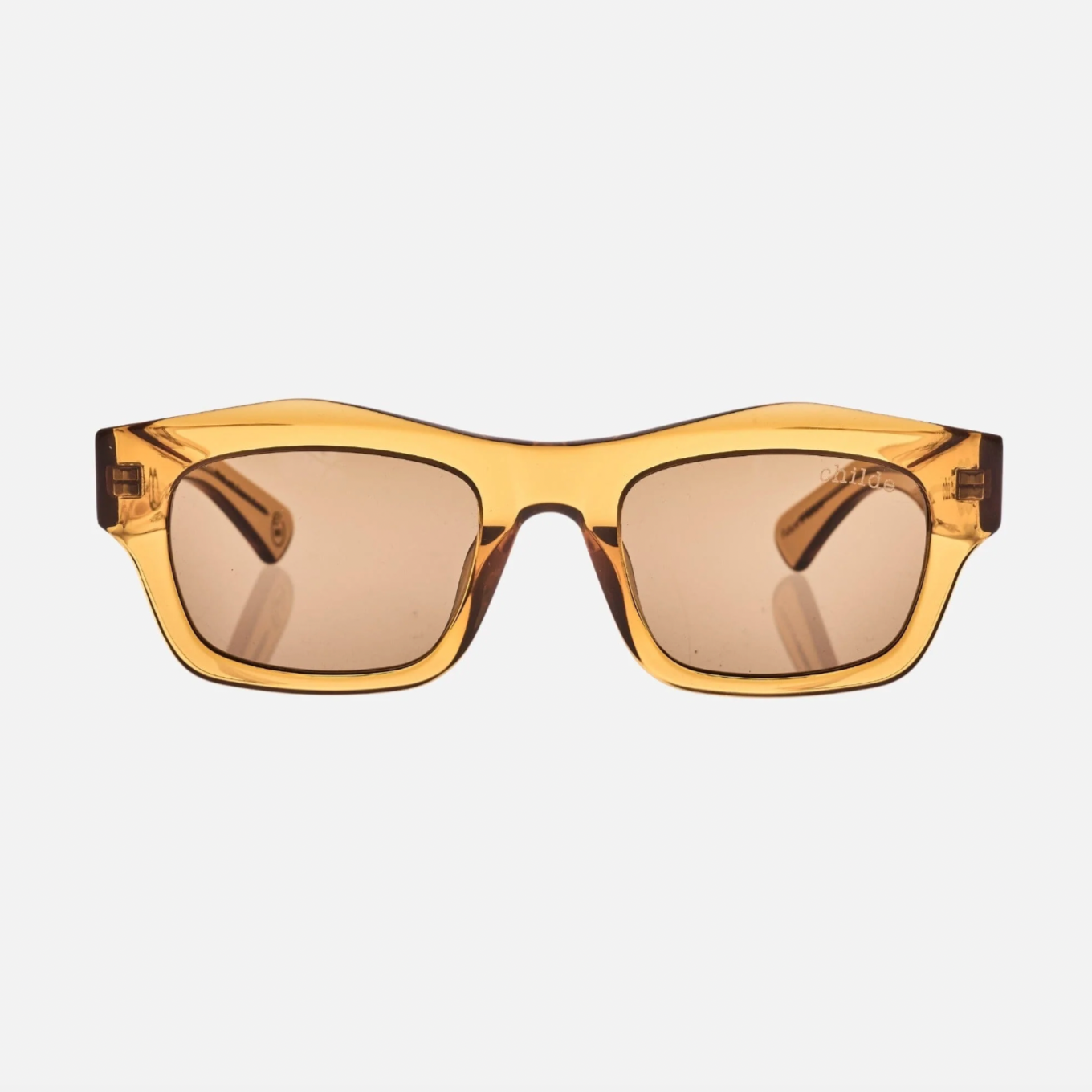 CHILDE Eyewear | FOLSOM Crystal Caramel | Amber Bio Lens