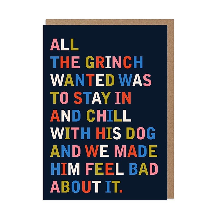 All The Grinch Wanted | Christmas Greeting Card