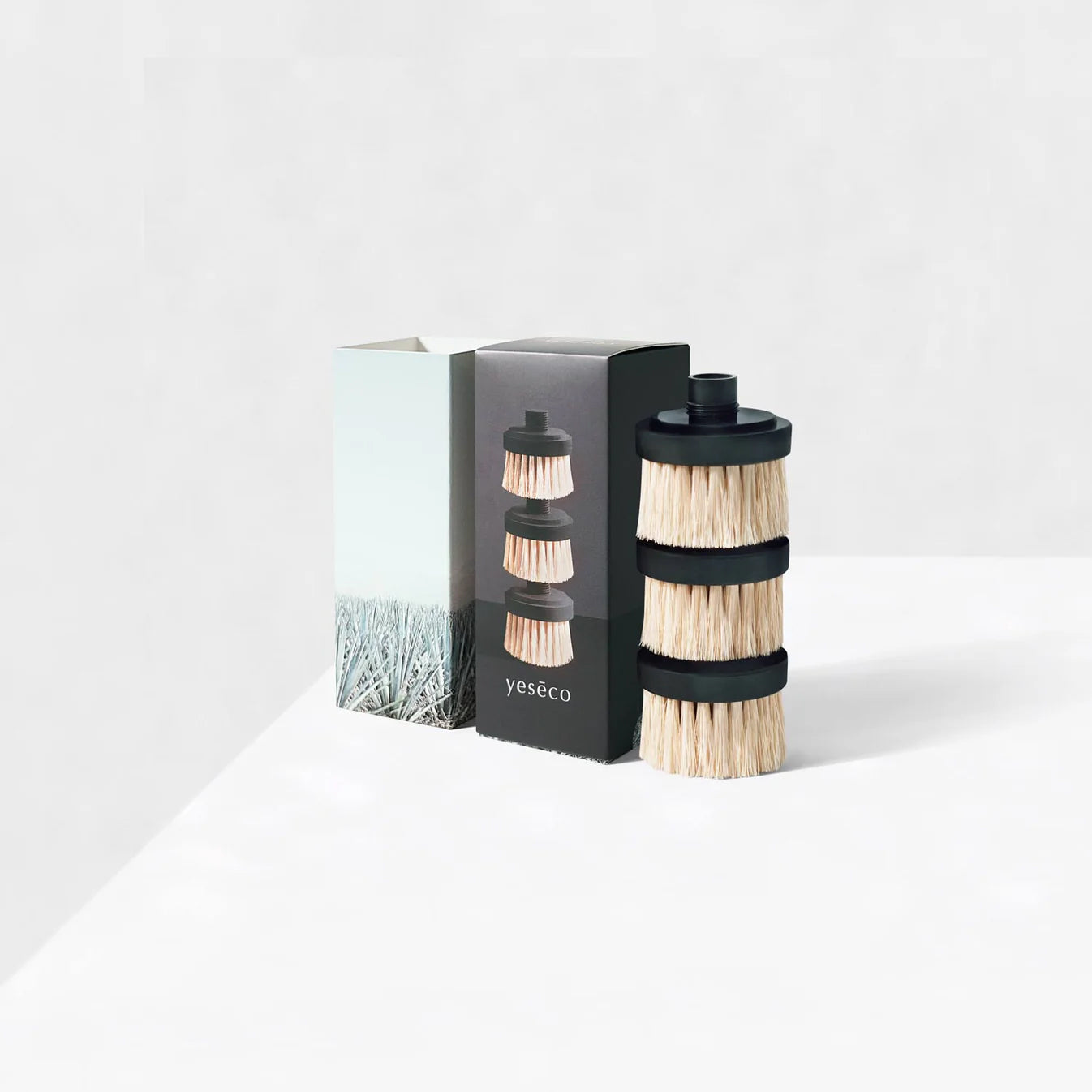 Yesēco | THE ONE BRUSH | Replacement Brush Heads - NASH + BANKS | Black