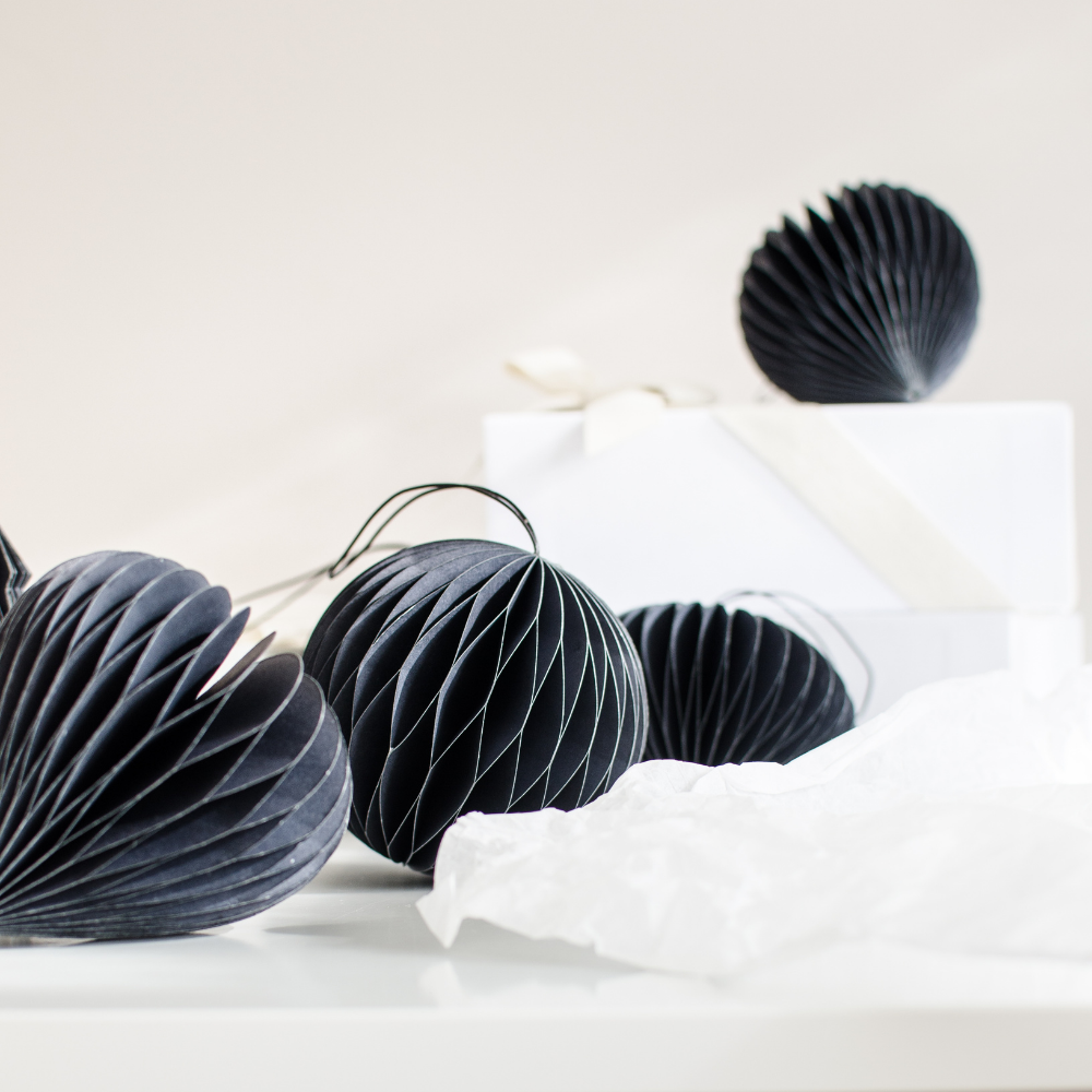 Nordic Rooms | Paper Heart Ornament | Midnight Haze - NASH + BANKS