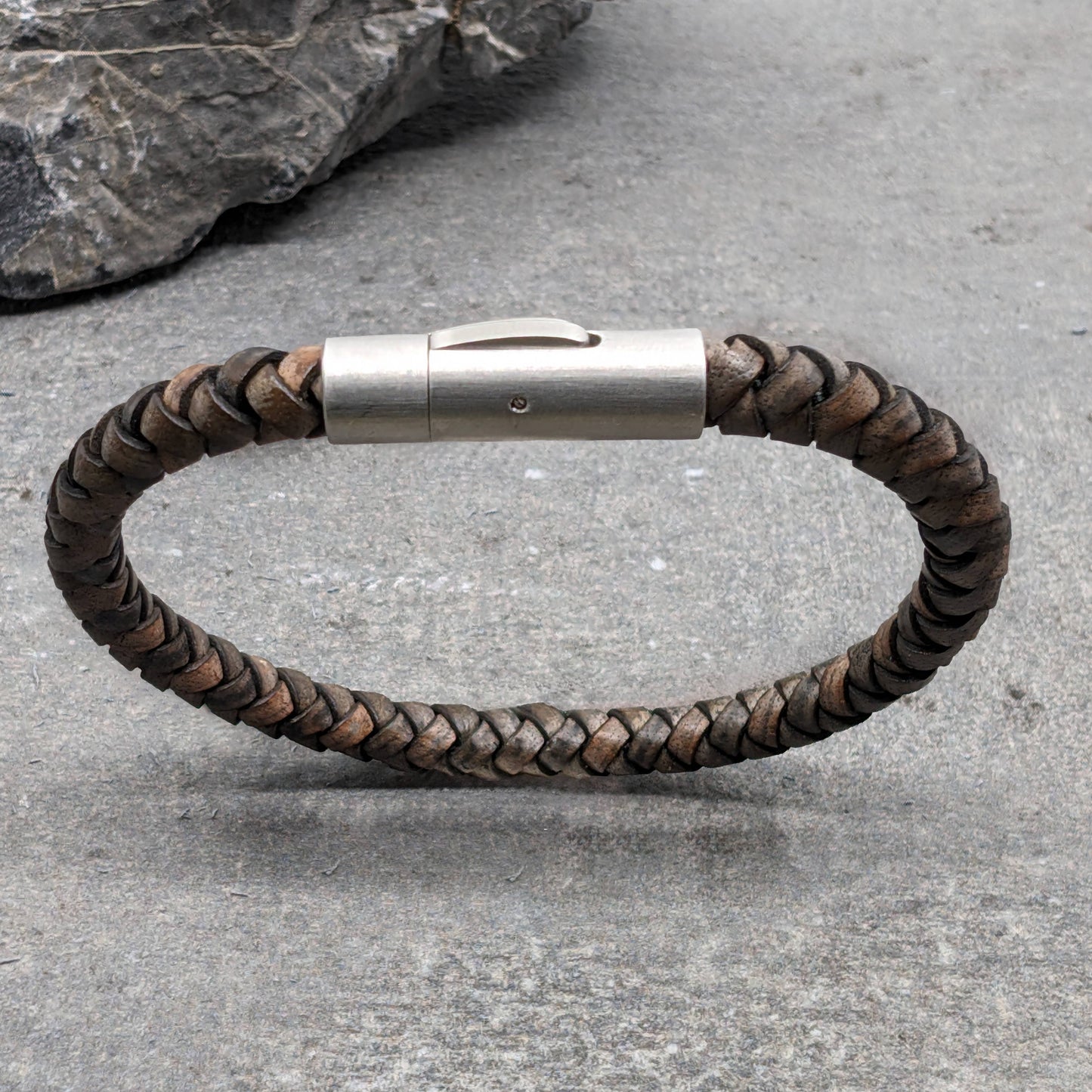 IKOBA | Men's Braided Leather Bracelet | Brown | Nash + Banks