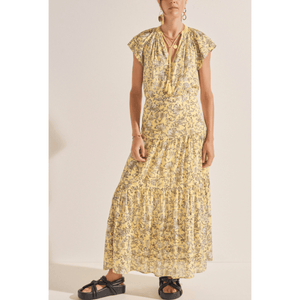 ILIO NEMA - Neikia Yellow Batik Print Top