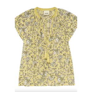 ILIO NEMA - Neikia Yellow Batik Print Top
