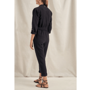 ILIO NEMA - Pan Black Boucle Jumpsuit