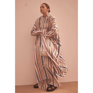ILIO NEMA - Pollus Naxos Stripe Maxi Caftan Dress