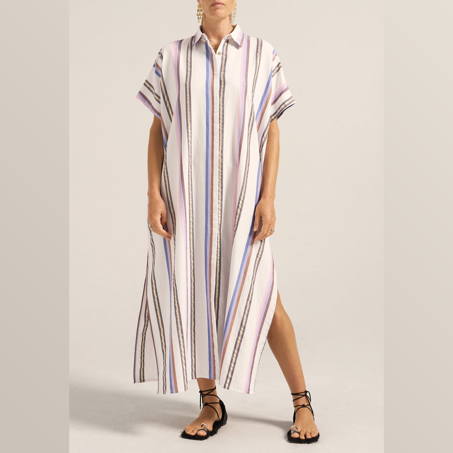 ILIO NEMA | Apollo Caftan | Thessa Stripe - NASH + BANKS