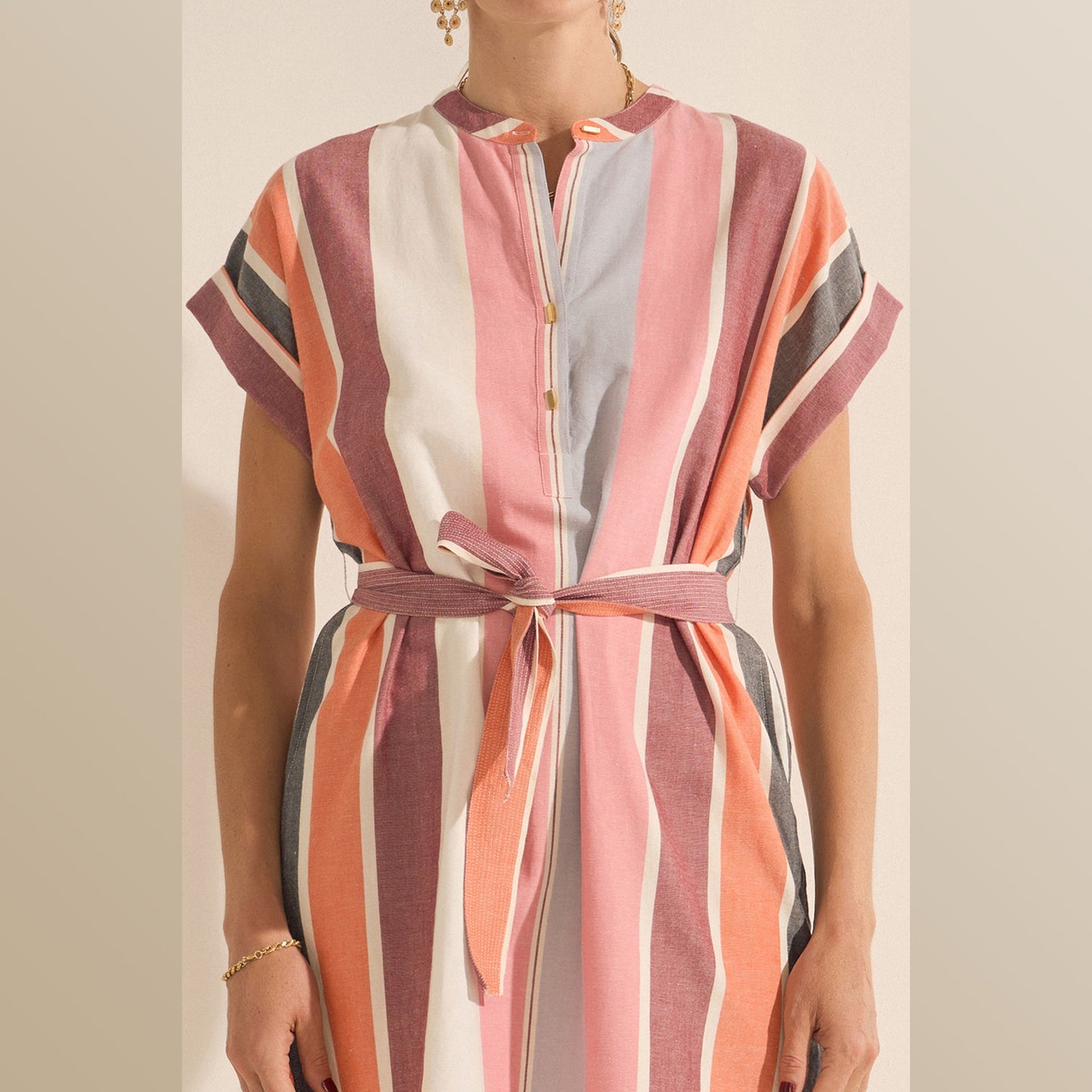ILIO NEMA | Athena Tunic | Fira Stripe - NASH + BANKS