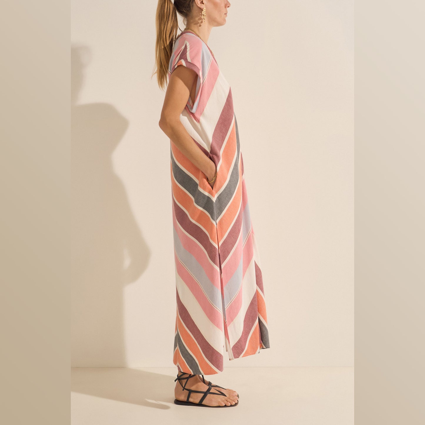 ILIO NEMA | Cythera Caftan | Fira Stripe - NASH + BANKS