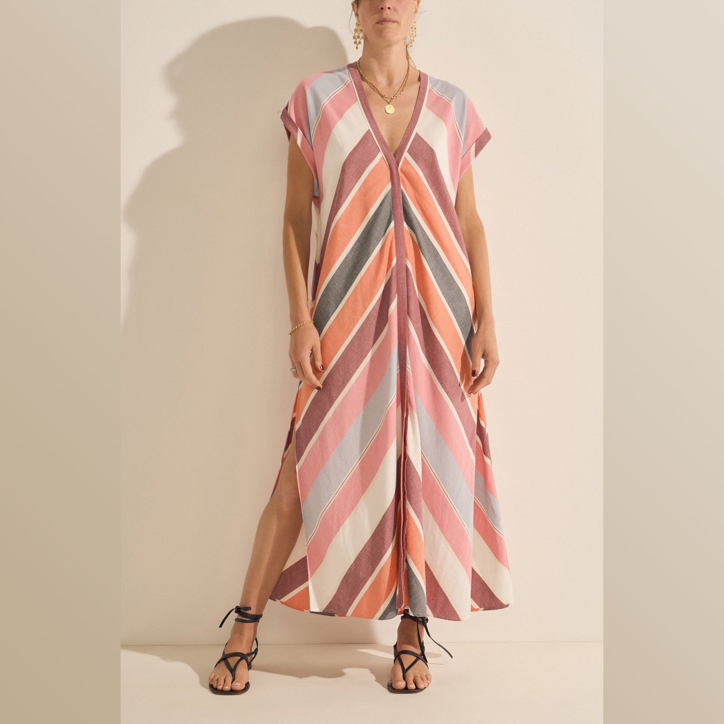 ILIO NEMA | Cythera Caftan | Fira Stripe - NASH + BANKS