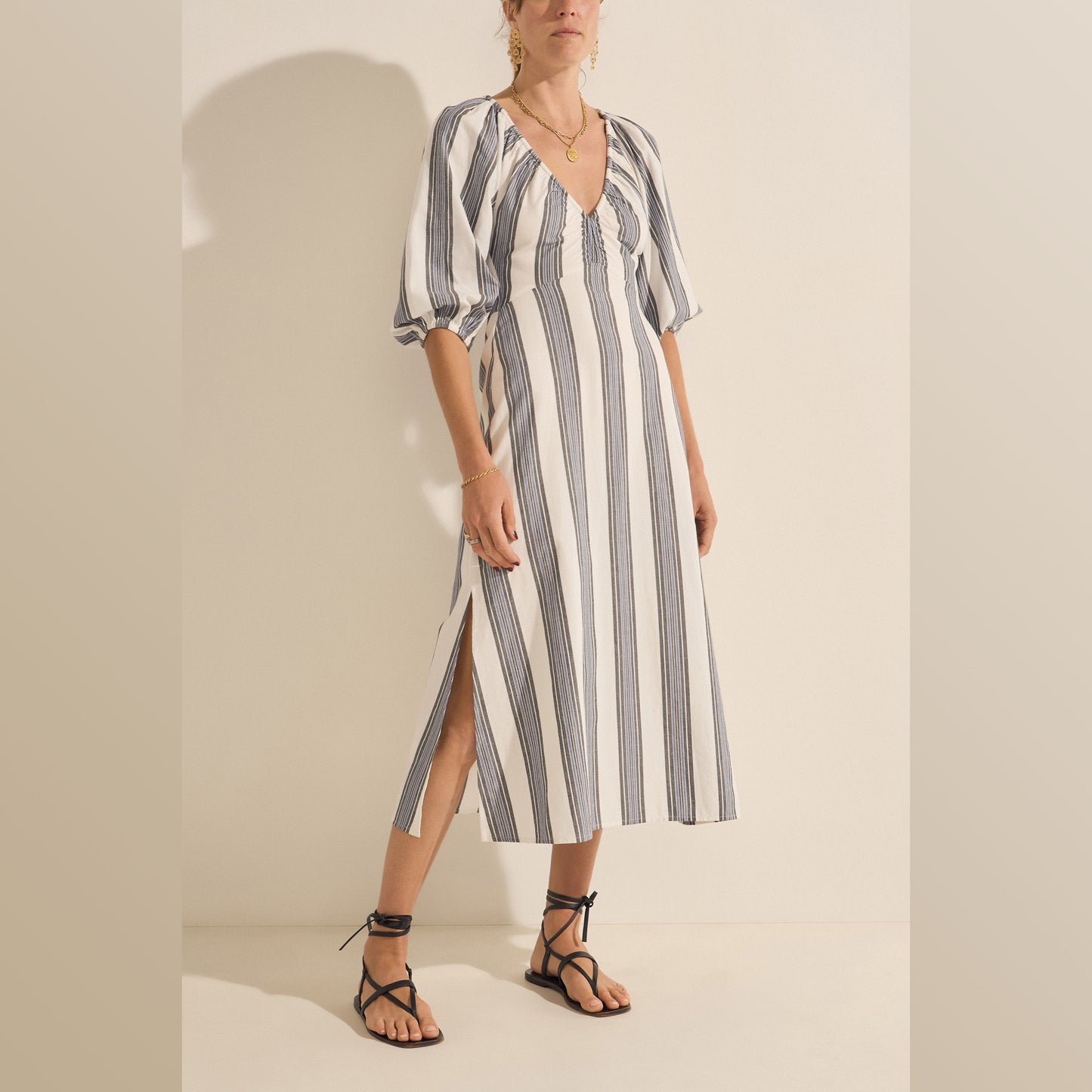 ILIO NEMA | Semele Dress | Chios Stripe - NASH + BANKS