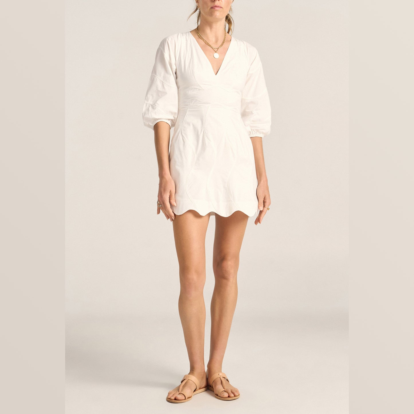ILIO NEMA | Leda Dress | White Poplin - NASH + BANKS