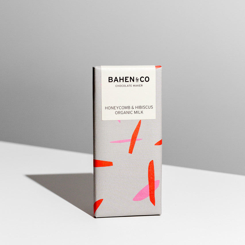 Bahen & Co | Honeycomb & Hibiscus | Organic Milk Chocolate - NASH + BANKS